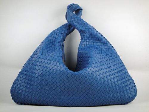 Bottega Veneta Nappa Hobo Lambskin Bag 5091 blue